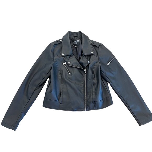 Riverdale South Side Serpents Black Faux Leather Jacket Women's Size XL - Picture 2 of 6